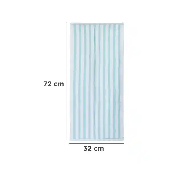 Toalla de Baño Rayas Azul Miniso