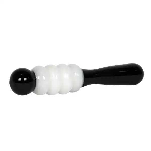 Glass Dildo Ebony & Ivory