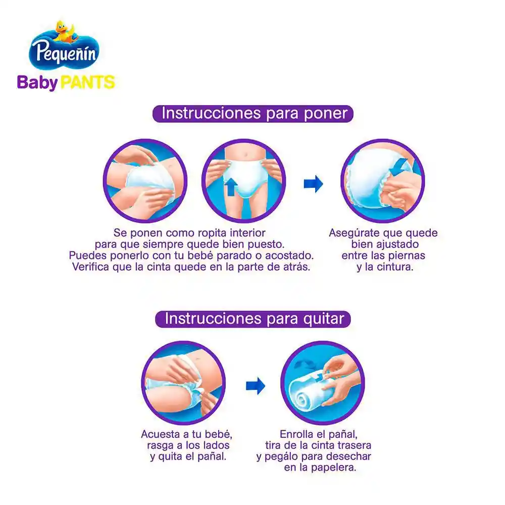 Pequeñín Pañal Baby Pants Etapa 4 XG
