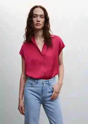 Camisa Sassa Fresa Talla S Mujer Mango