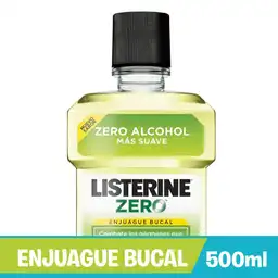 Listerine Enjuague Bucal Zero Menta Verde