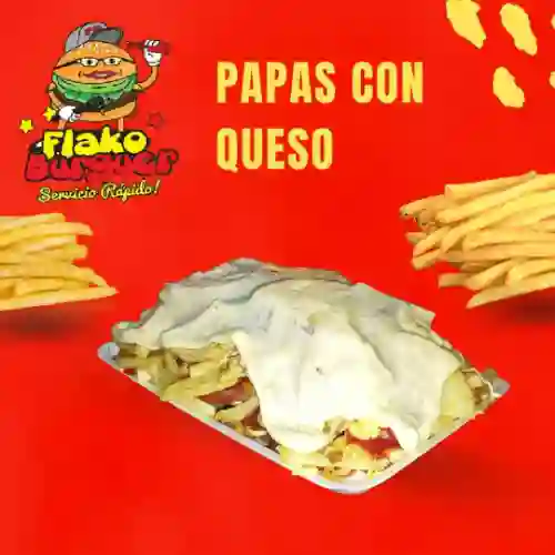 Salchipapas con Queso