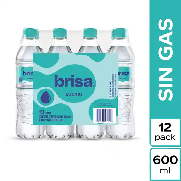 Brisa Pack Agua Sin Gas 600 mL x 12 Und
