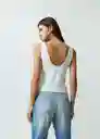 Blusa Tejido Mujer Crudo Marfil Talla S 482G040 Naf Naf