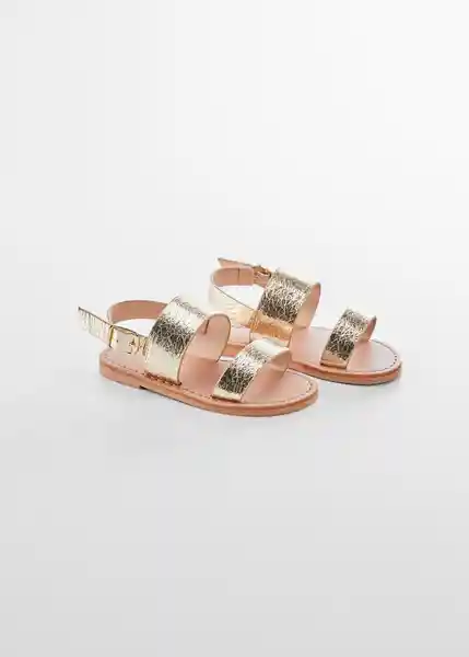 Sandalias Dannab Oro Talla 26 Niñas Mango