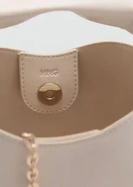 Bolso M Paco Offwhite Talla 99 Mujer Mango