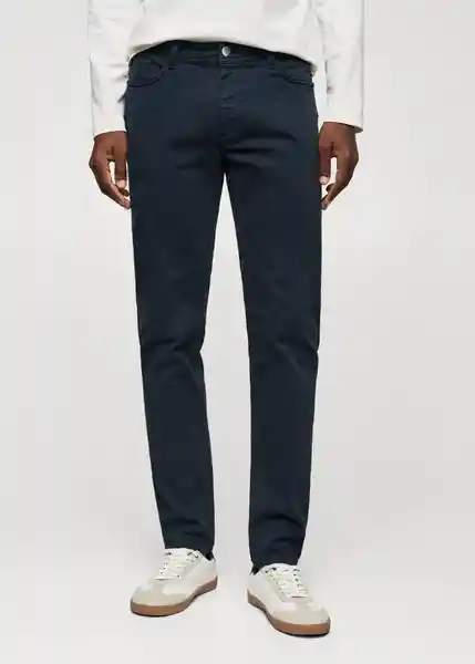 Pantalón Jean Ibiza Navy Talla 48 Hombre Mango