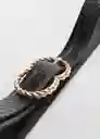 Cinturón Alexei Negro Talla L Mujer Mango