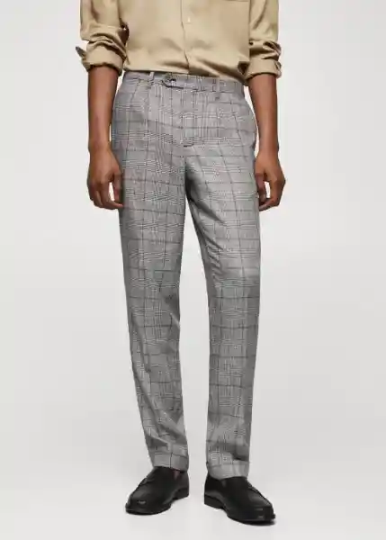 Pantalón Vietri Gris Talla 46 Hombre Mango