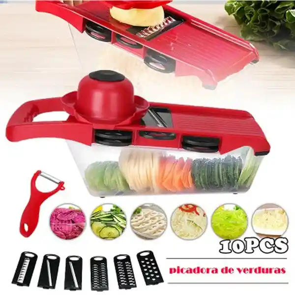 Rallador de Verduras Mandoline 6 en 1