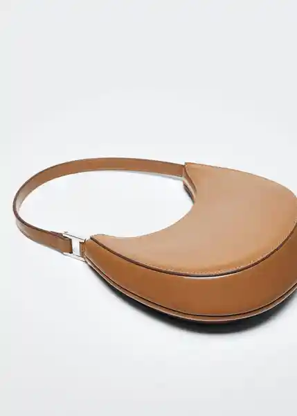 Bolso M Round Camel Talla 99 Mujer Mango