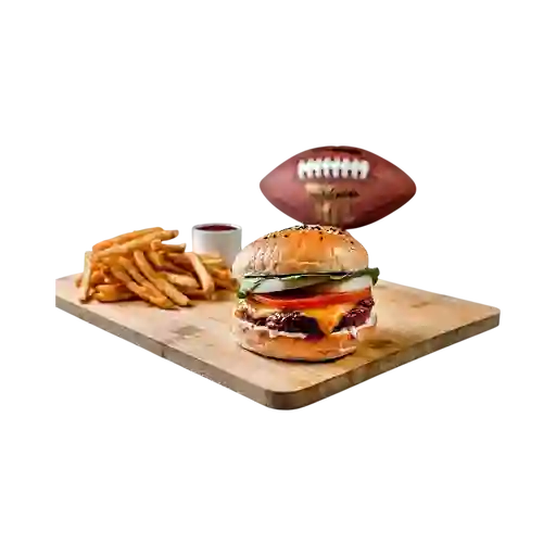 Cheese Burger And Fries