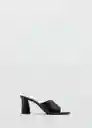 Sandalias Polo Negro Talla 37 Mujer Mango