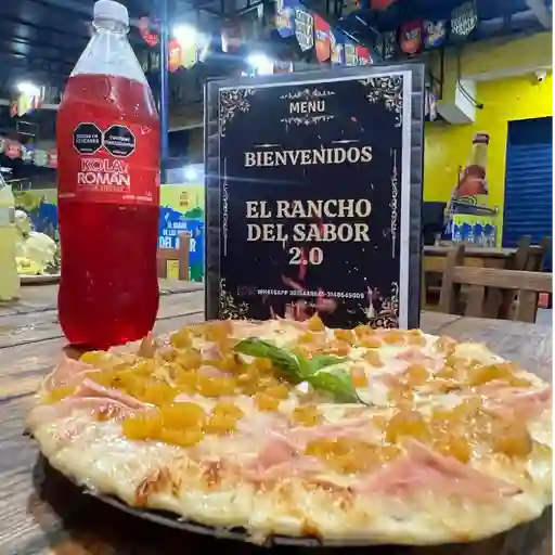 Pizza hawaiana pequeña
