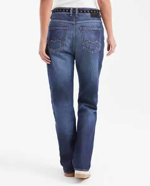 Jean Boyfit Femenino Azul Clásico Oscuro Talla 10 Chevignon