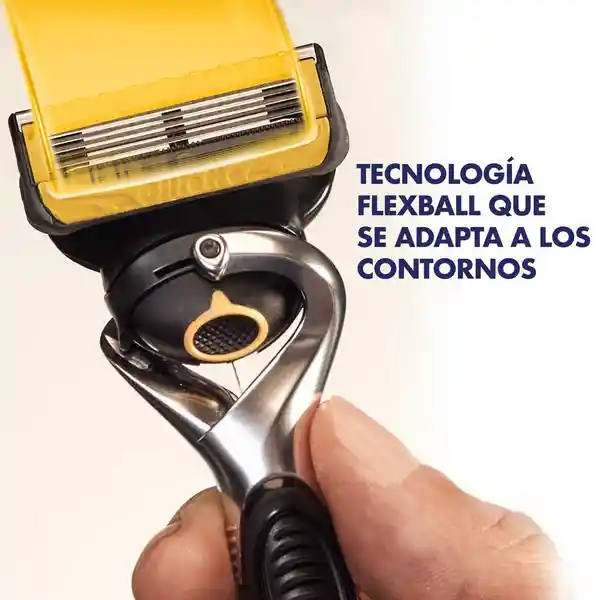 GILLETTE Proshield Repuestos Cuchilla de Afeitar Máquina de Afeitar con 5 Hojas Afeitado más al Ras Afeitadora para Hombre 4 Uds