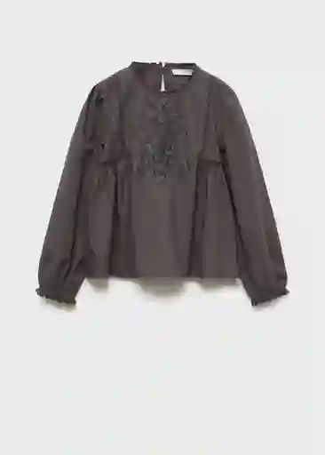 Blusa Valeria Antracita Talla 10 Niñas Mango