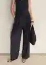 Pantalón Bali Navy Talla 38 Mujer Mango