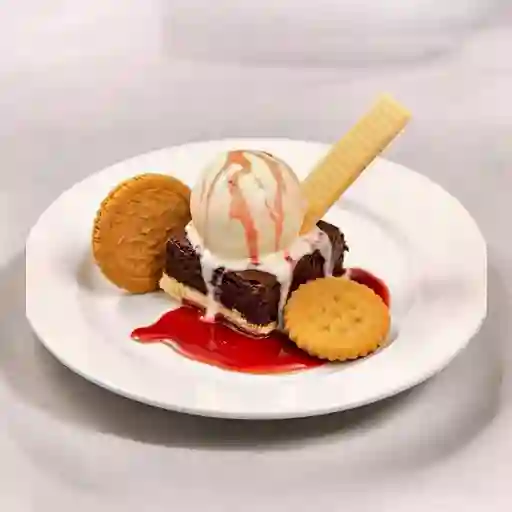 Brownie Con Helado