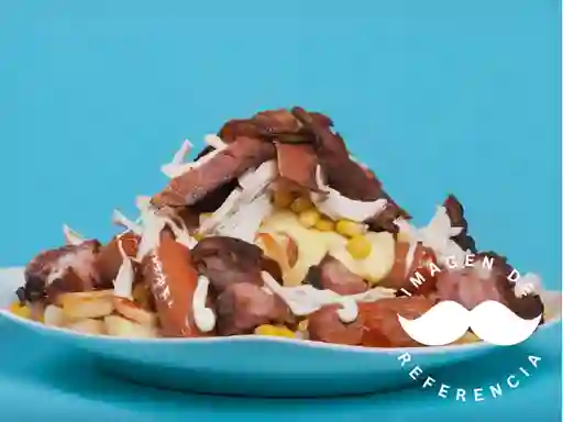 Salchipapa Carne-pollo