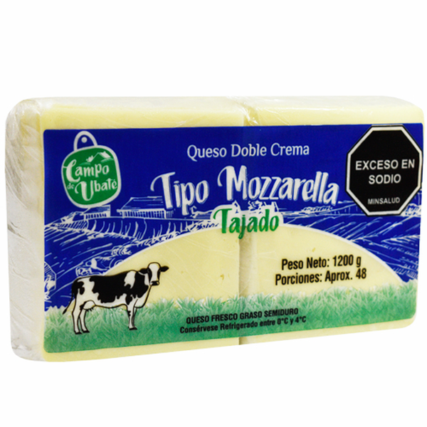 Ubate Queso Doble Crema Tajado 1200 g
