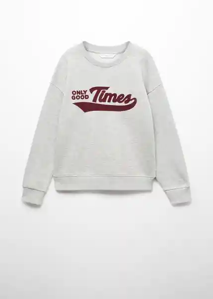 Sudadera Times Gris Medio Vigore Talla 14 Niños Mango