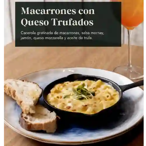 Macarrones con Queso Trufados