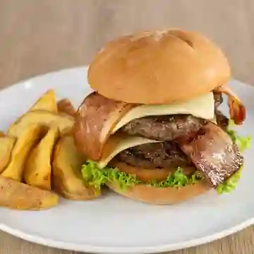 Hamburguesa Doble de Res