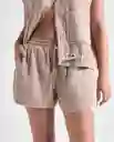 Bermuda Short Mujer Café Talla 6 659G000_CAF171038 Americanino