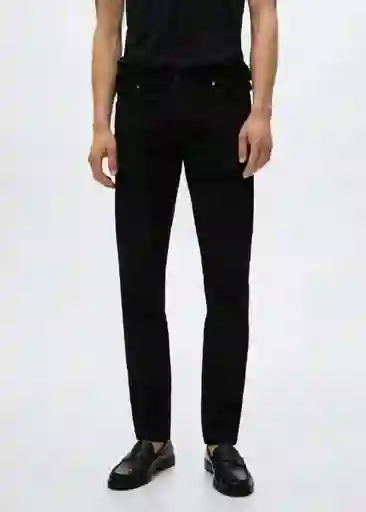 Jeans Jan Tejano Negro Talla 38 Hombre Mango