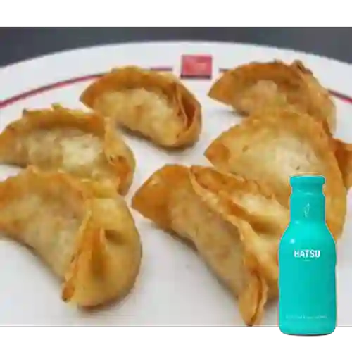 Combo Gyozas X 5 + Hatsu Granada y Mora Azul 400 ml