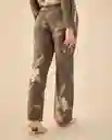 Pantalón Verde Aceituna Oscuro Talla M 432G009 Esprit