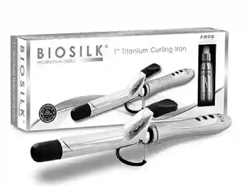 Iron Biosilk Pinza Para Cabello Titanium Curlinggris Claro