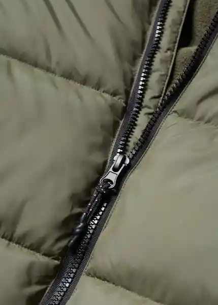 Abrigo Anorak Amerlong Khaki Talla 08 Niños Mango