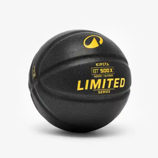 Tarmak Balón de Baloncesto Negro/Dorado Talla 7 BT500