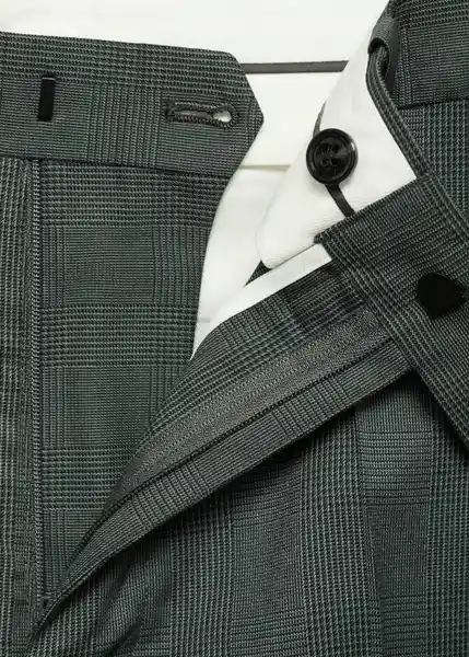 Pantalón Milan Verde Talla 48 Hombre Mango