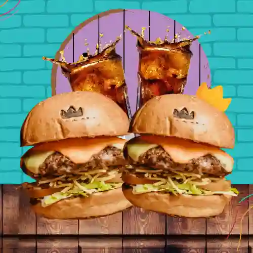 Combo X2 Clásicas + 2 Bebidas