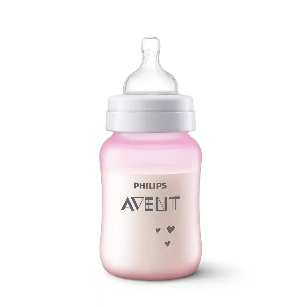 Tetero Anticolico Rosa 9 Oz Avent Scf821/14