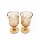 Set Copa Eros Ámbar Ambiente Gourmet
