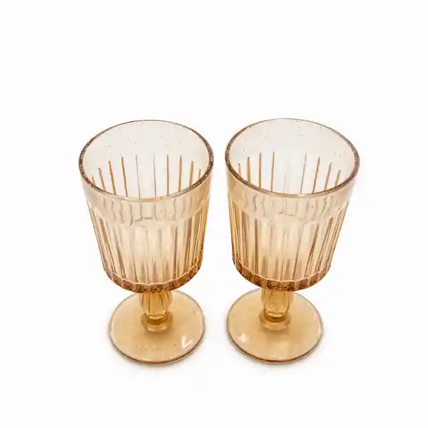 Set Copa Eros Ámbar Ambiente Gourmet