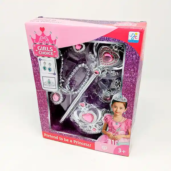 Girls Choice Set de Juego Princesa Con Corona y Cetro