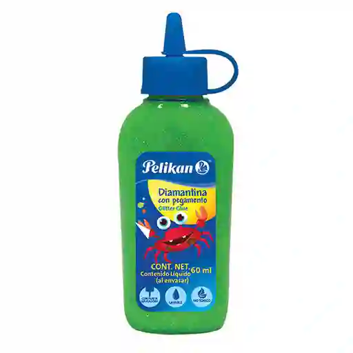 Pelikan Diamantina Con Pegamento Verde Limón de 60 mL