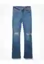 Jean 90s Azul Talla 4 Regular Mujer American Eagle