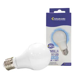 Colsubsidio Bombillo Led Bulbo 10 W E27 15000H Luz Blanca