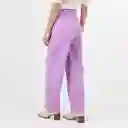 Pantalón Tiro Alto Bota Recta Morado Talla 8 - 712903