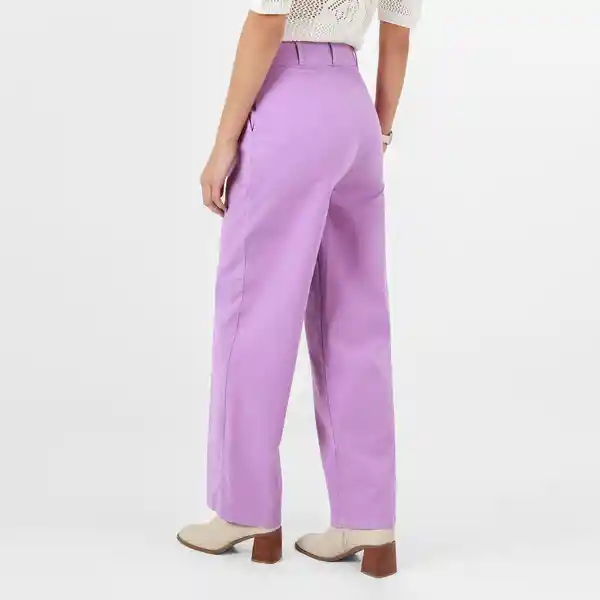 Pantalón Tiro Alto Bota Recta Morado Talla 8 - 712903