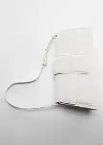 Bolso M Agnes Blanco Mujer Mango