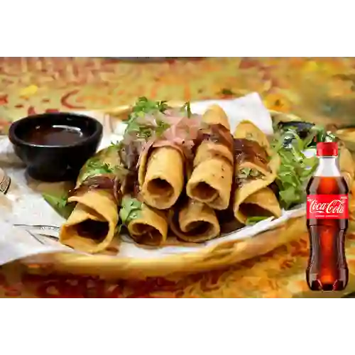 Combo Flautas de Pollo + Coca Cola Original 400 ml