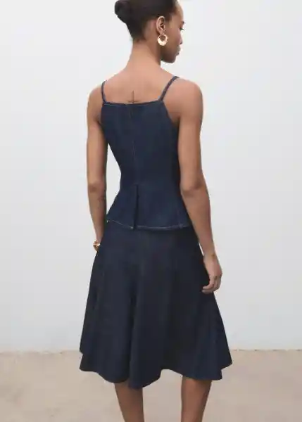 Falda Blanes Tejano Soft Talla XS Mujer Mango