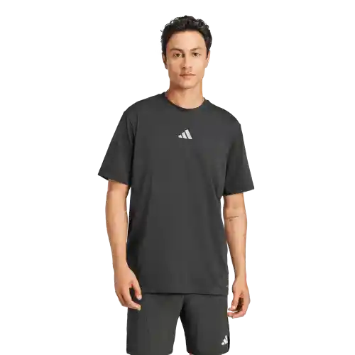 Adidas Camiseta Manga Corta Entrenamiento Hombre Negro Talla S